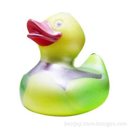 Metallic Look Perfect Rubber Duck for Holiday Decoration with CE, RoHS Marks